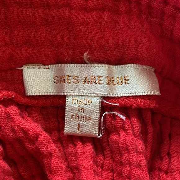 Embroidered Top in Double Cotton Gauze - Picture 4 of 4